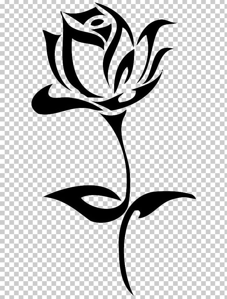 Tattoo Black Rose Drawing PNG, Clipart, Art, Artwork, Black And White, Black Rose, Branch Free PNG Download
