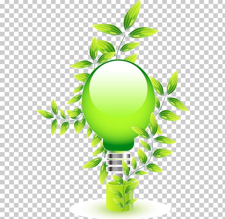 Leaf Green Euclidean Icon PNG, Clipart, Background Green, Bulb, Color, Energy, Environmental Free PNG Download