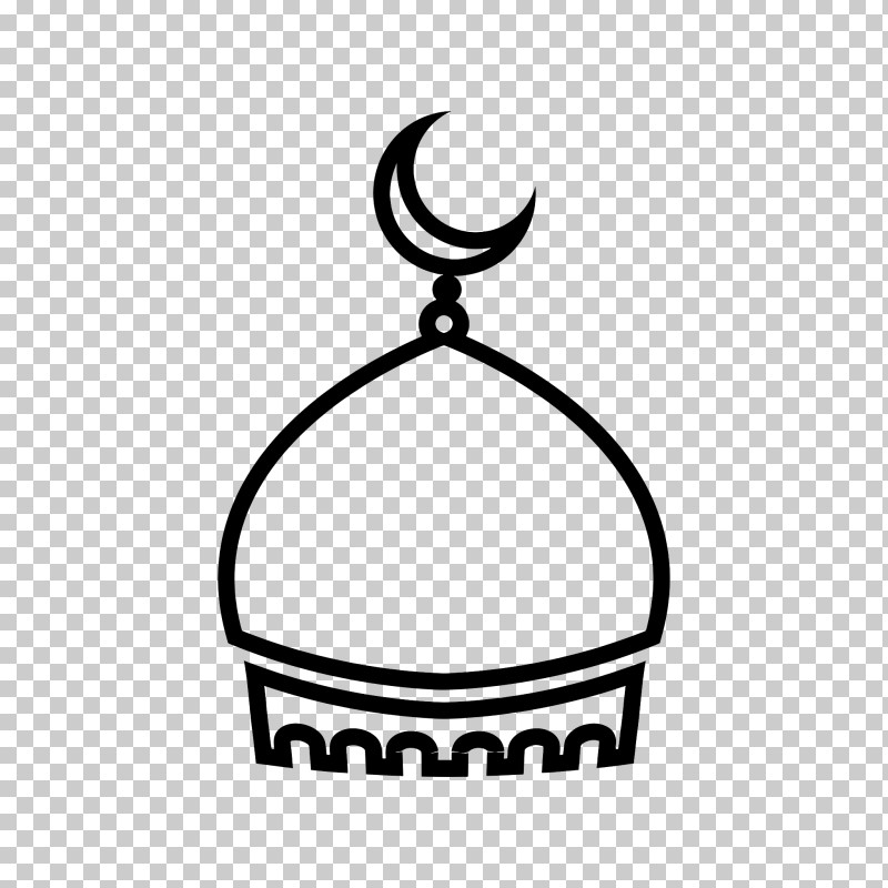 Masjid Dome Icon - Islamic Crescent Moon And Dome Symbol PNG