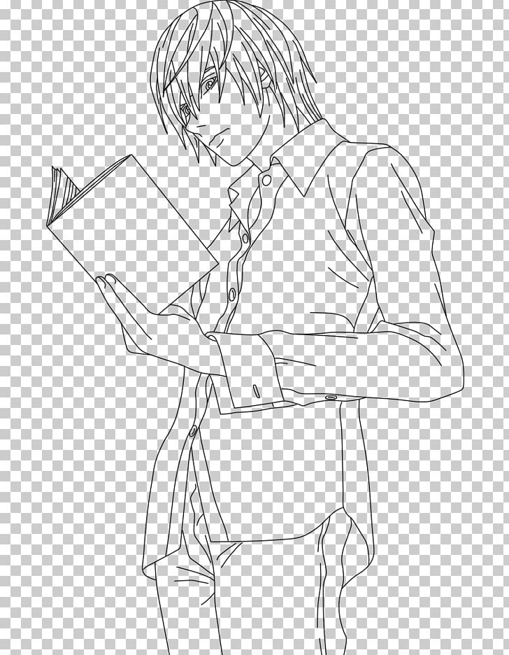 Light Yagami Line Art Drawing Death Note PNG, Clipart, Angle, Anime, Area, Arm, Artwork Free PNG Download