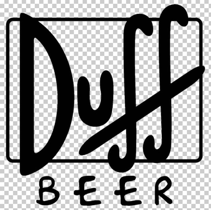 Duff Beer Homer Simpson Duffman Ale PNG, Clipart, Ale, Area, Bar, Beer, Black And White Free PNG Download