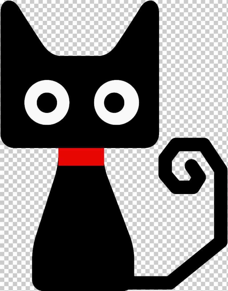Black Cat Halloween Cat PNG, Clipart, Blackandwhite, Black Cat, Cartoon, Cat, Halloween Free PNG Download