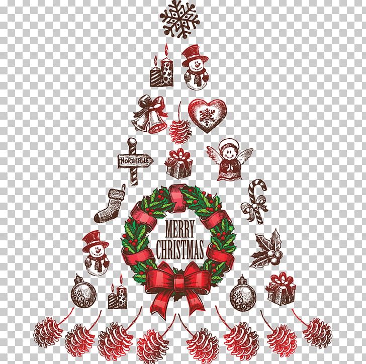 Christmas Tree Santa Claus Christmas Day Sticker Christmas Decoration PNG, Clipart, Bombka, Christmas, Christmas Day, Christmas Decoration, Christmas Ornament Free PNG Download