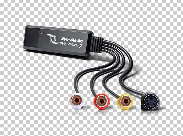 VHS AVerMedia DVD EZMaker 7 Video Capture TV Tuner Cards & Adapters AVerMedia Technologies PNG, Clipart, Analog Signal, Avermedia, Avermedia Technologies, Cable, Capture Free PNG Download
