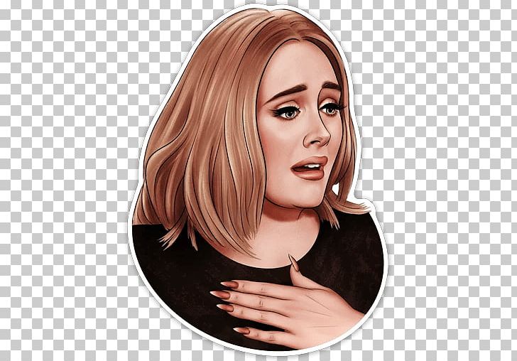 Adele Sticker Chun-Li Telegram Hair Coloring PNG, Clipart, Adele, Beauty, Blond, Brown Hair, Cheek Free PNG Download