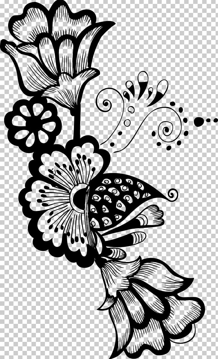 Flower Floral Design PNG, Clipart, Art, Artwork, Black, Black And White, Chrysanths Free PNG Download