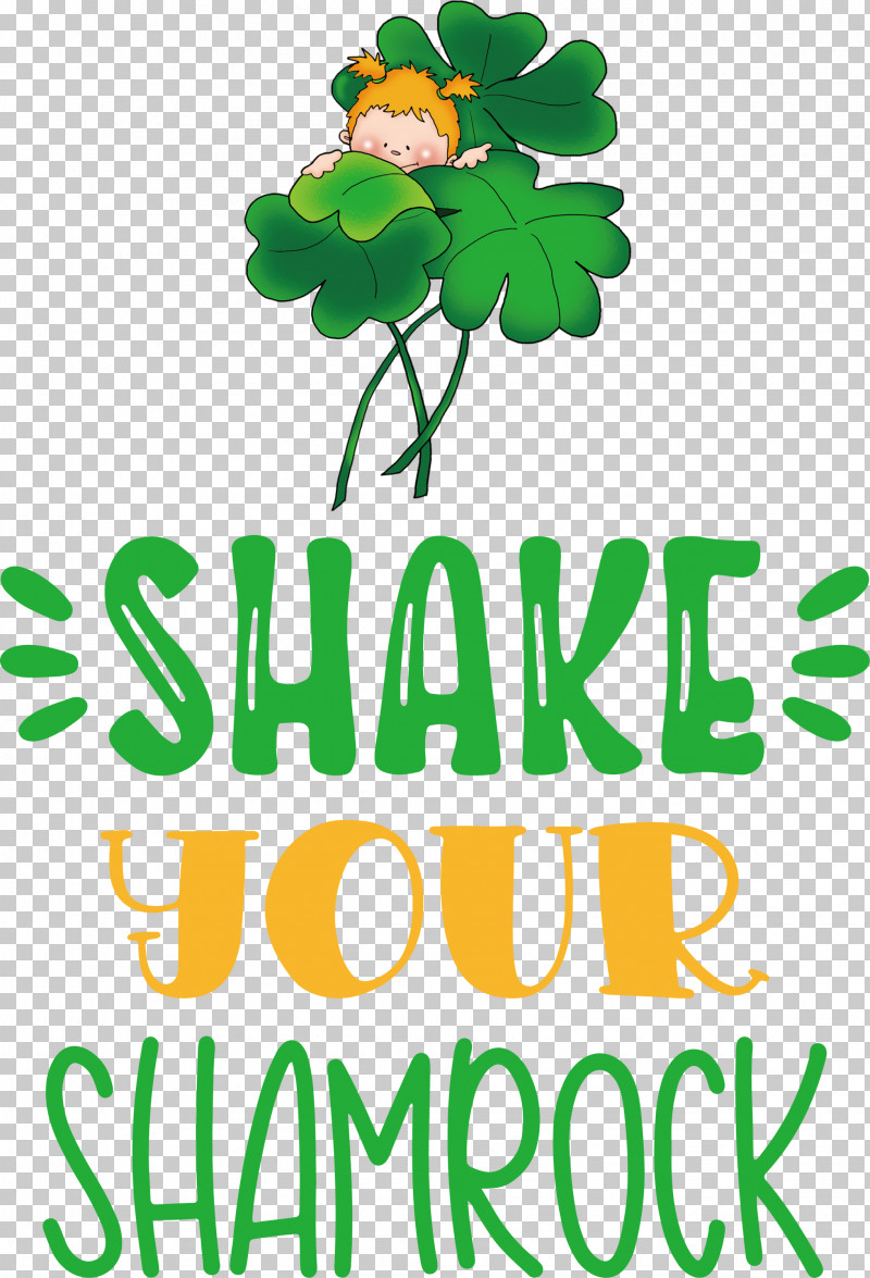 Shake Your Shamrock St Patricks Day Saint Patrick PNG, Clipart, Cut Flowers, Floral Design, Flower, Green, Leaf Free PNG Download