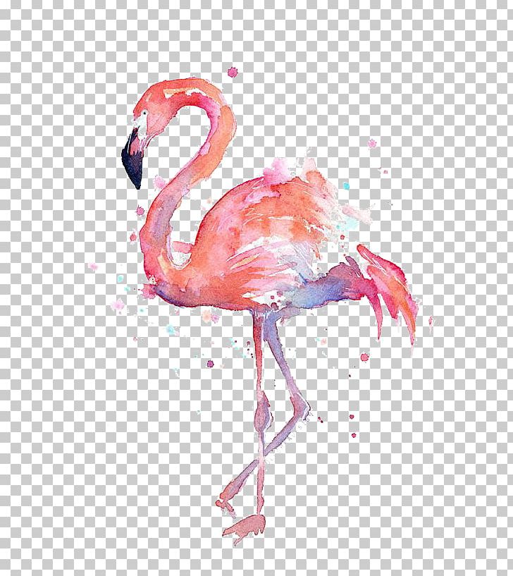 T-shirt Paper Flamingo Watercolor Painting Printmaking PNG, Clipart, Animal, Animals, Art, Artist, Beak Free PNG Download