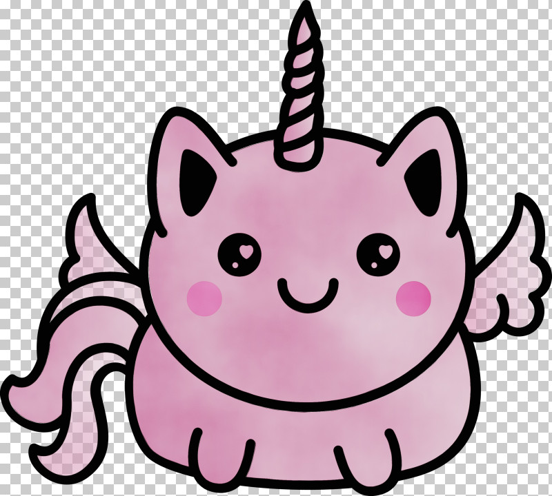 Pink Head Cartoon Line Snout PNG, Clipart, Cartoon, Cartoon Unicorn, Cat, Cute Unicorn, Finger Free PNG Download