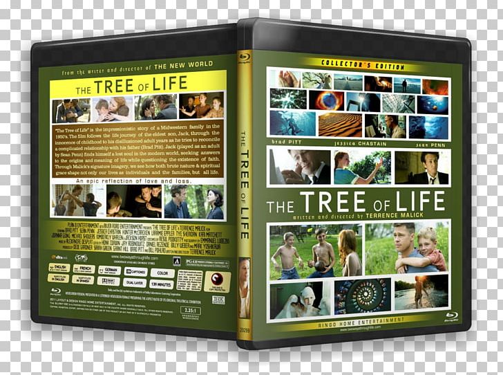 Blu-ray Disc Tree Of Life YouTube Film PNG, Clipart, Bluray Disc, Brad Pitt, Display Advertising, Film, Film Poster Free PNG Download