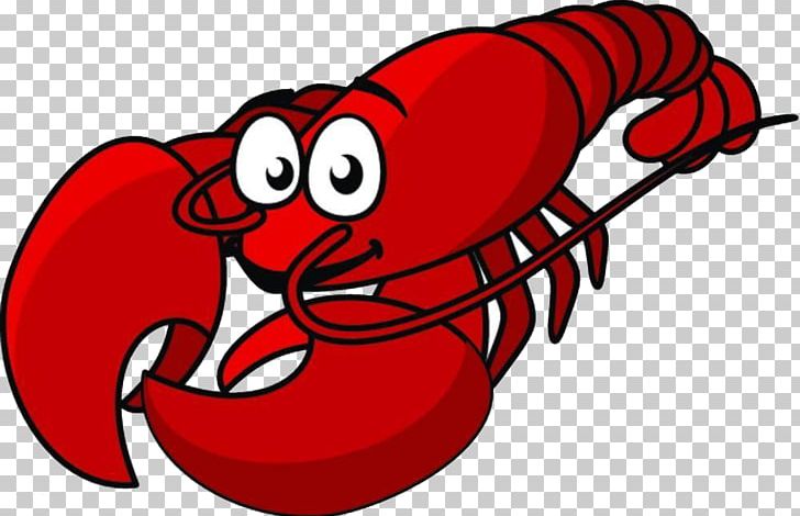Lobster Seafood Cartoon Drawing PNG, Clipart, Animals, Art, Crayfish, Fictional Character, Heart Free PNG Download