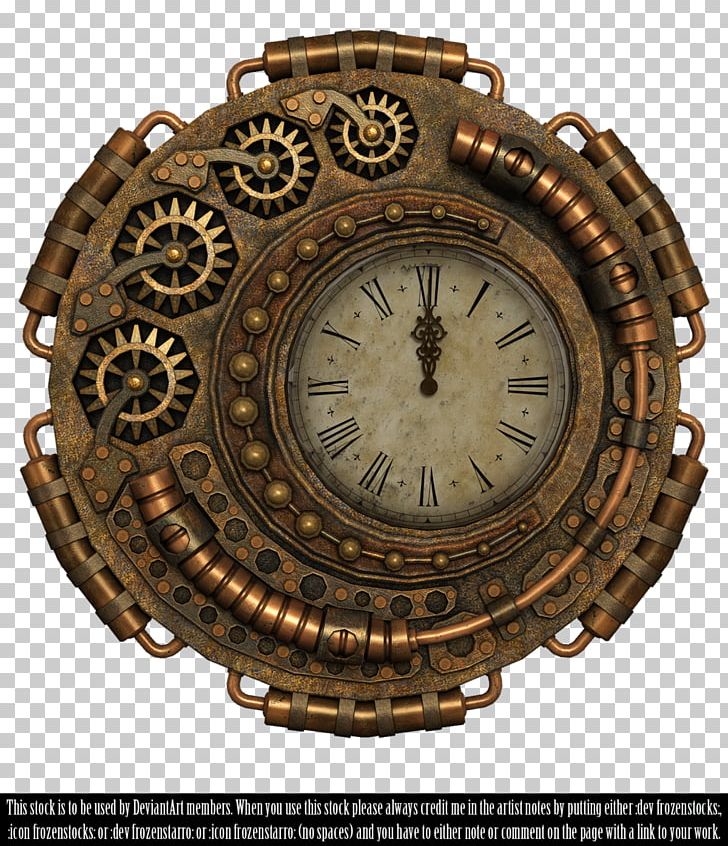 Steampunk Fashion Clock PNG, Clipart, 3d Computer Graphics, Airship, Astronomical Clock, Brass, Clock Free PNG Download