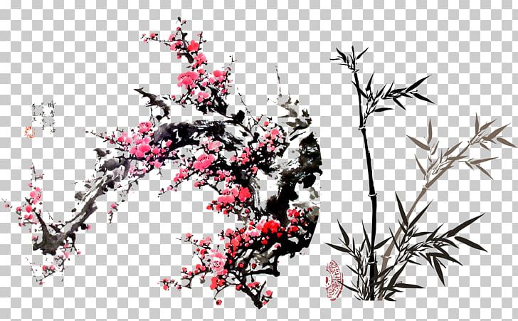 Vietnam Lunar New Year Bing Antithetical Couplet PNG, Clipart, Bing, Branch, Chinese Painting, Computer Wallpaper, Floral Design Free PNG Download