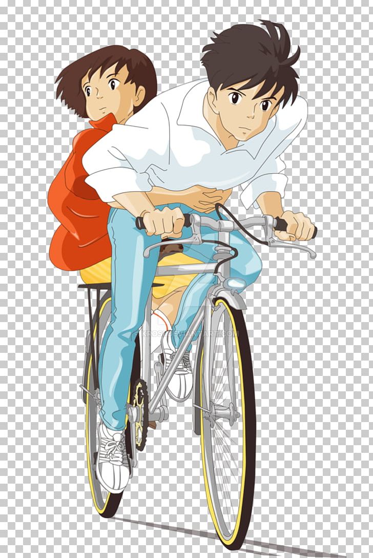 The Baron Anime Sugimura Shizuku Tsukishima Studio Ghibli PNG, Clipart, 1995, Animation, Bicycle, Bicycle Accessory, Cartoon Free PNG Download