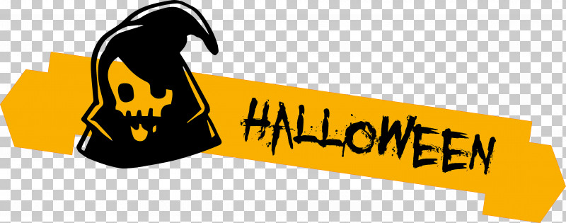 Happy Halloween Banner PNG, Clipart, Happy Halloween Banner, Logo, Meter, Yellow Free PNG Download
