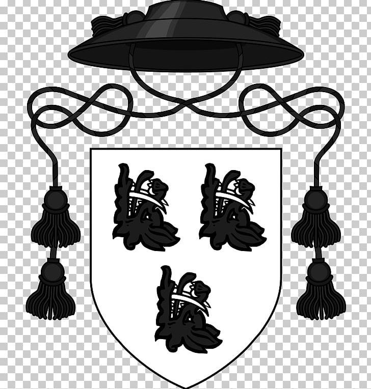 Bishop Cardinal Priest Ecclesiastical Heraldry Coat Of Arms PNG, Clipart, Bishop, Black, Black And White, Cardinal, Catholic Church Free PNG Download