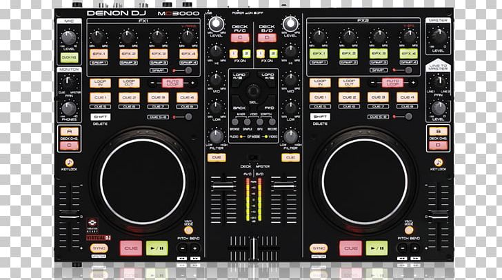 DJ Controller Denon MIDI Controllers VirtualDJ PNG, Clipart, Audio, Audio Equipment, Audio Mixers, Audio Receiver, Cassette Deck Free PNG Download