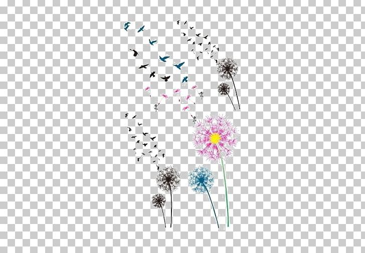 Common Dandelion Bird Tattoo Flash PNG, Clipart, Body Art, Body Jewelry, Button, Color, Color Pencil Free PNG Download