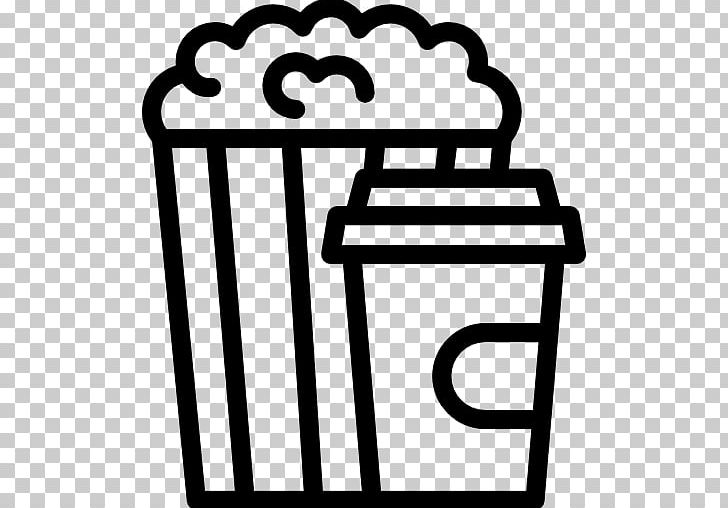 Popcorn Computer Icons Fizzy Drinks Junk Food PNG, Clipart, Area, Black And White, Cinema, Computer Icons, Drink Free PNG Download