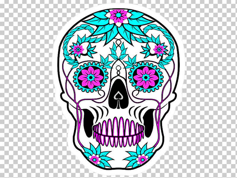Skull Art PNG, Clipart, Calavera, Day Of The Dead, Death, Decal, Purple Free PNG Download