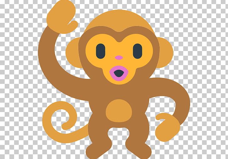 Emoji Monkey Text Messaging Emoticon SMS PNG, Clipart, Animal, Big Cats, Carnivoran, Cartoon, Cat Like Mammal Free PNG Download