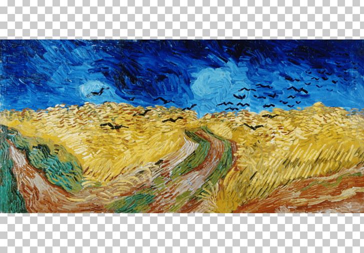 Wheatfield With Crows Van Gogh Museum Road With Cypress And Star Tree Roots Van Gogh Self-portrait PNG, Clipart, Acrylic Paint, Canvas, Comm, Grass, Grass Family Free PNG Download
