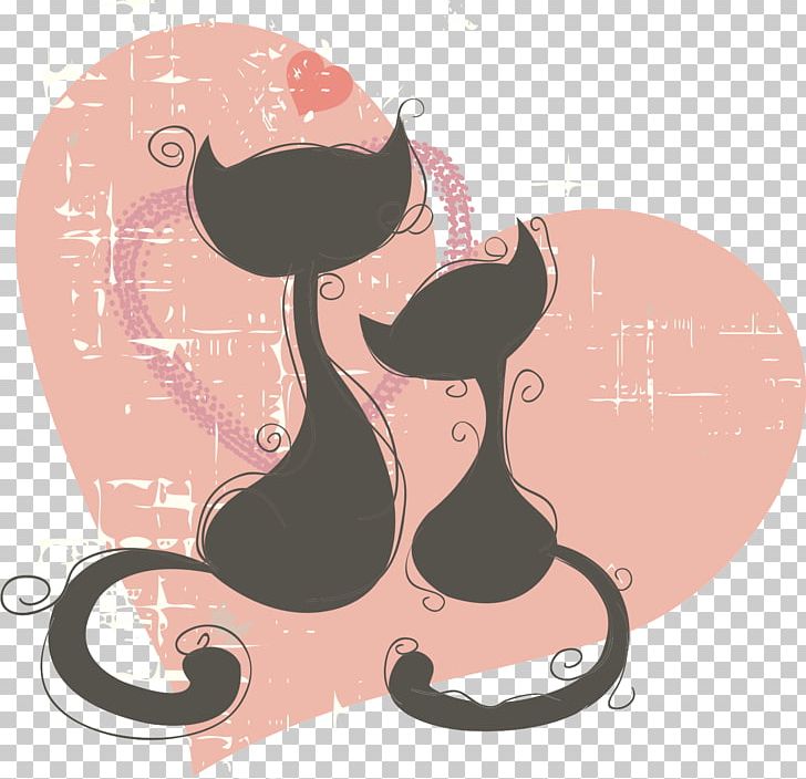 Cat Wedding Invitation Art PNG, Clipart, Animal, Animals, Animal Silhouettes, Art, Cat Free PNG Download