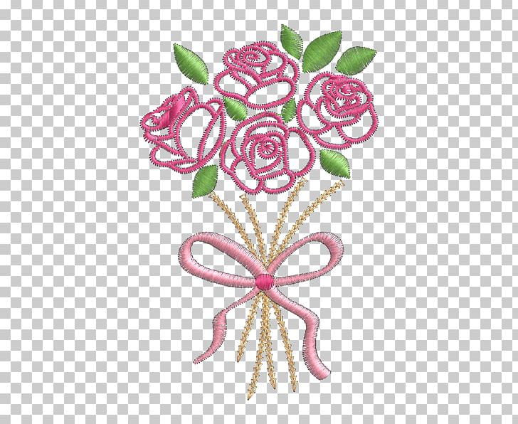 Floral Design Cut Flowers Garden Roses Flower Bouquet Embroidery PNG, Clipart, Art, Beadwork, Branch, Cut Flowers, Drawing Free PNG Download