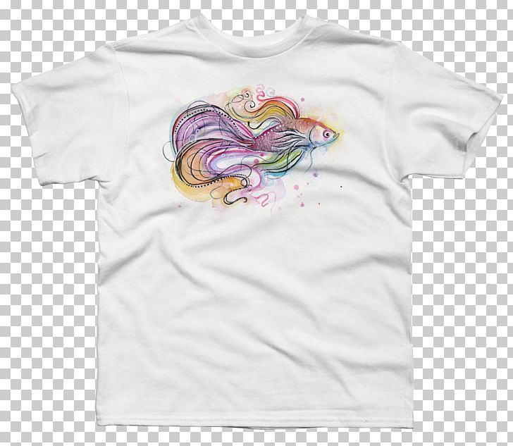 T-shirt Canvas Print Siamese Fighting Fish Sleeve Printing PNG, Clipart, Active Shirt, Art, Betta, Betta Fish, Bluza Free PNG Download