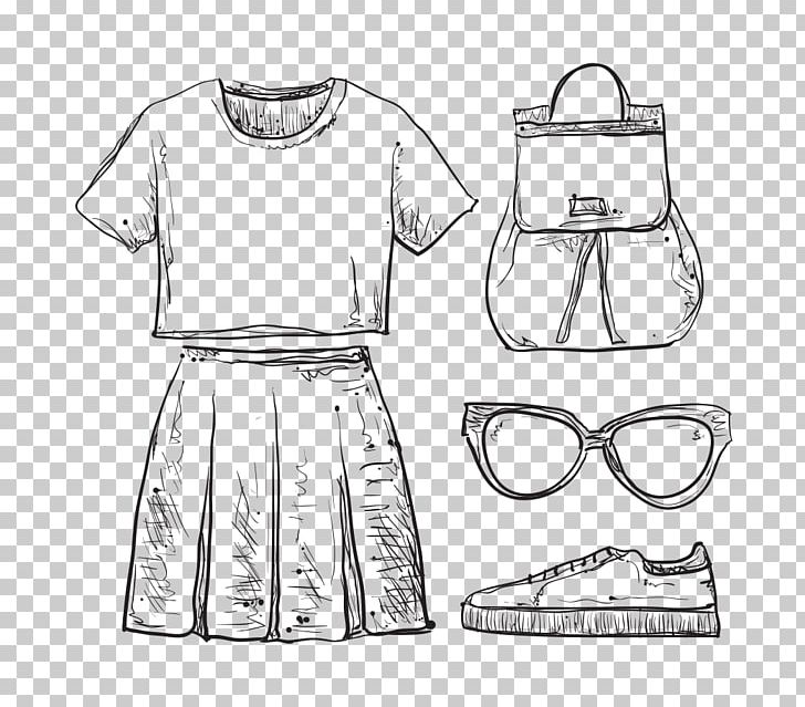 Drawing Clothing Dress PNG, Clipart, Angle, Baby Clothes, Backpack, Cloth, Clothes Vector Free PNG Download