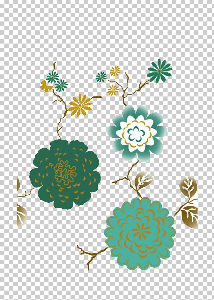Flower Green PNG, Clipart, Cartoon, Creative, Euclidean Vector, Flora, Floral Design Free PNG Download