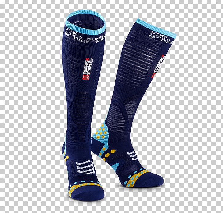 Sock Ultra-Trail Du Mont-Blanc T-shirt Compression Stockings Compression Garment PNG, Clipart, Calf, Clothing, Compression Garment, Compression Stockings, Compressport Free PNG Download