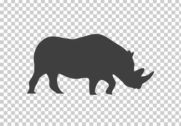 Rhinoceros Computer Icons Endangered Species PNG, Clipart, Animal, Black And White, Cattle Like Mammal, Computer Icons, Desktop Wallpaper Free PNG Download