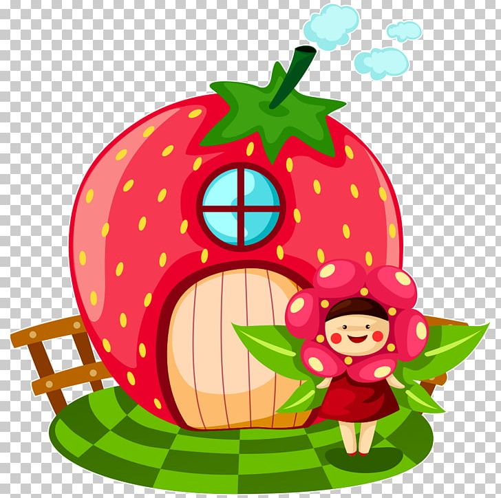 Strawberry Cartoon PNG, Clipart, Cartoon, Clip Art, Drawing, Fictional Character, Food Free PNG Download