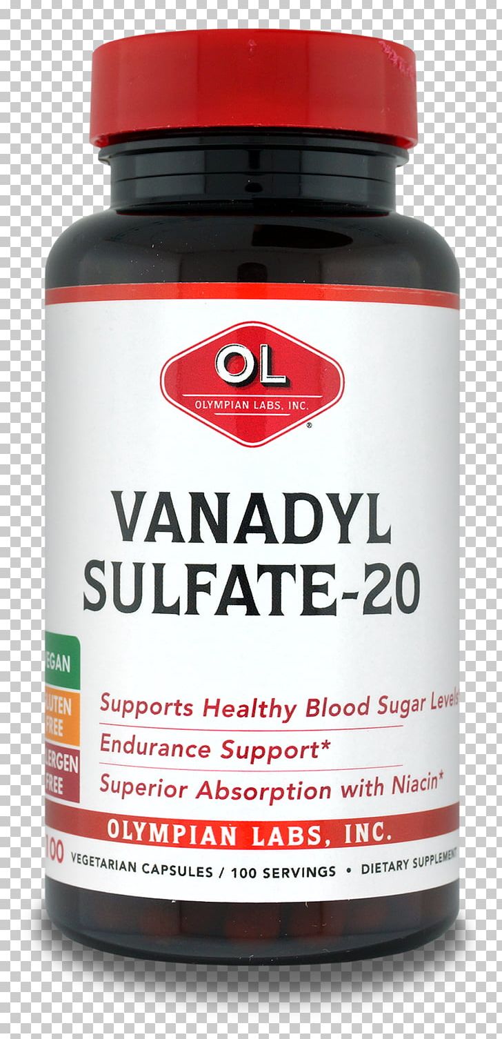 Vanadyl Sulfate Dietary Supplement Vanadyl Ion Olympian Labs PNG, Clipart, Blood Sugar, Caps, Capsule, Diet, Dietary Supplement Free PNG Download