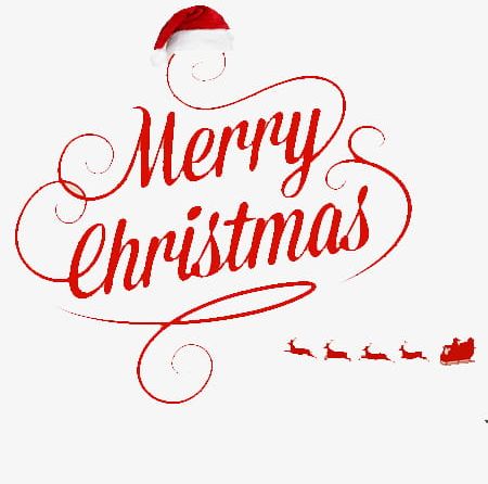 Merry Christmas Text PNG, Clipart, Christmas, Christmas Clipart, Christmas Clipart, Christmas Hat, Hat Free PNG Download