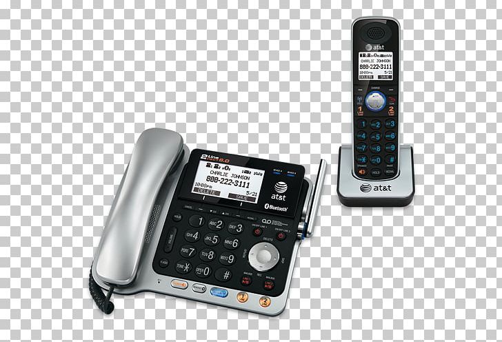 Cordless Telephone AT&T TL86109 Handset Digital Enhanced Cordless Telecommunications PNG, Clipart, Answering Machine, Answering Machines, Att, Att Tl86109, Bluetooth Free PNG Download