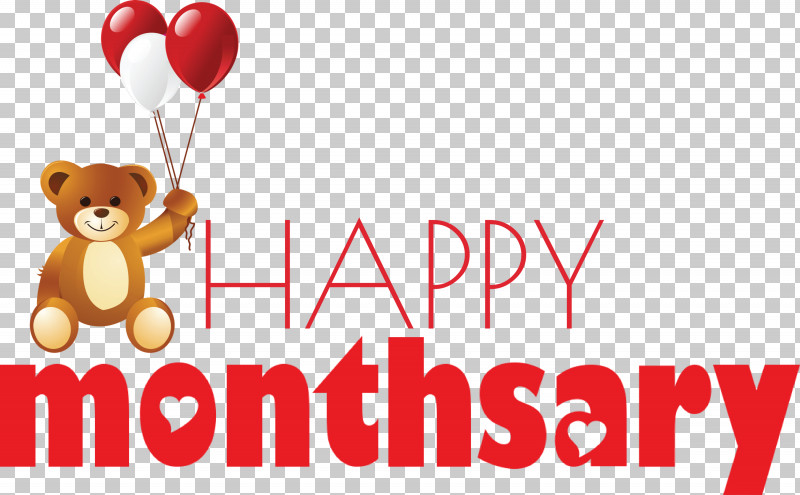 Happy Monthsary PNG, Clipart, Bears, Greeting, Greeting Card, Happy Monthsary, Logo Free PNG Download