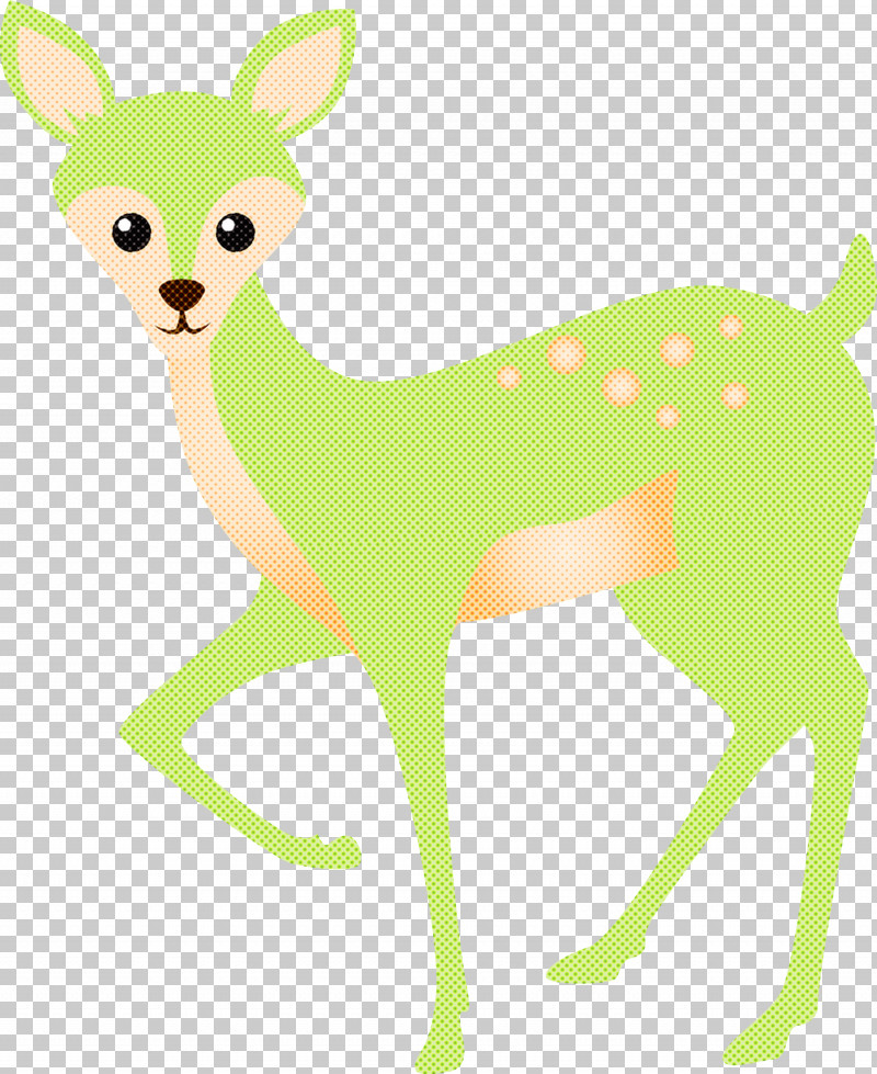 Green Deer Tail Wildlife Animal Figure PNG, Clipart, Animal Figure, Deer, Fawn, Green, Roe Deer Free PNG Download
