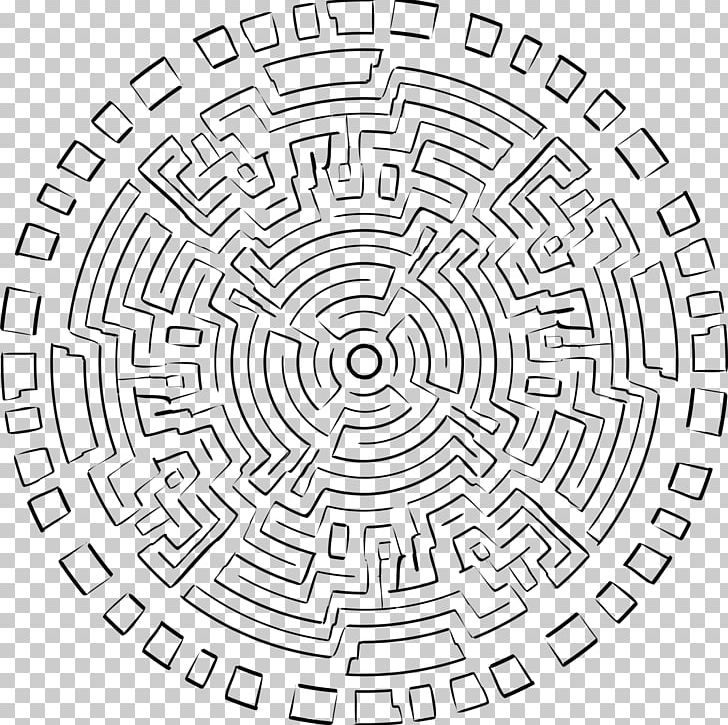 Maya Civilization Labyrinth Maze Drawing Line Art PNG, Clipart, Ancient Maya Art, Area, Art, Black And White, Circle Free PNG Download