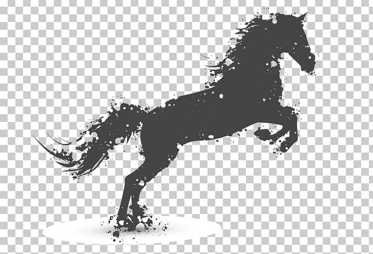 Horse Illustration PNG, Clipart, Animals, Art, Black, Black And White, Broncos Free PNG Download