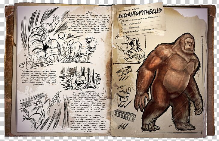 ARK: Survival Evolved Ape Titanosaurus Bigfoot Orangutan PNG, Clipart, Animals, Ape, Ark Survival Evolved, Art, Book Free PNG Download