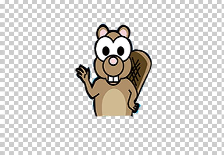 Beaver Cartoon PNG, Clipart, Animals, Background White, Bear, Black White, Carnivoran Free PNG Download