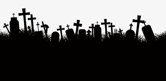 tombstone clipart black and white