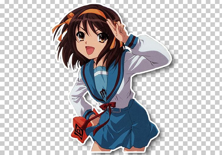 Haruhi Suzumiya Kyon Mikuru Asahina Yuki Nagato Character PNG, Clipart, Anime, Black Hair, Brown Hair, Cartoon, Character Free PNG Download