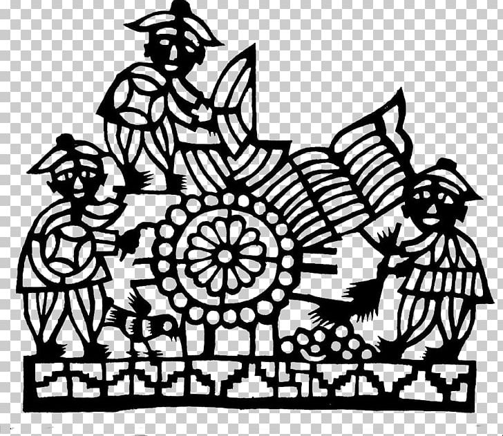 Papercutting Black And White PNG, Clipart, Antiquity, Area, Chinese Antiquity, Creative Arts, Fictional Character Free PNG Download