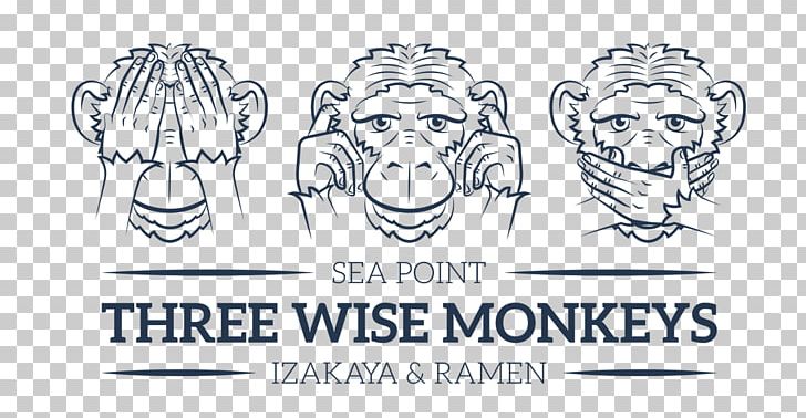 Three Wise Monkeys Japanese Cuisine Restaurant PNG, Clipart, Black And White, Brand, Cape Town, Dish, Drawing Free PNG Download