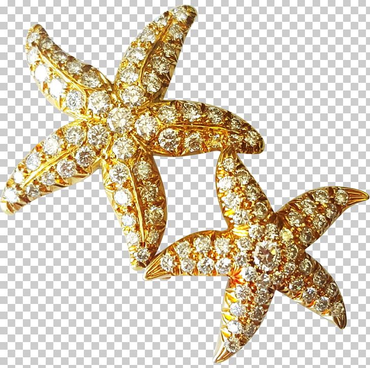 Starfish Brooch Jewellery Gold Carat PNG, Clipart, Animals, Body Jewellery, Body Jewelry, Brooch, Carat Free PNG Download