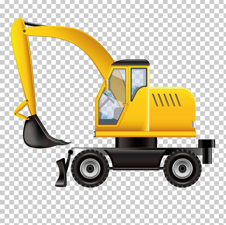 Stock Illustration Photorealism PNG, Clipart, Cartoon, Cartoon Excavator, Crawler Excavator, Encapsulated Postscript, Euclidean Vector Free PNG Download