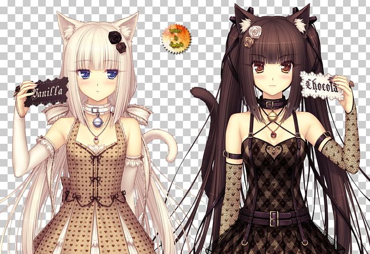 Nekopara Chocolate Cat Vanilla Anime PNG, Clipart, Animation, Anime, Art, Black Hair, Brown Hair Free PNG Download